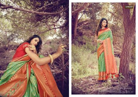 Sangam Tanishq Festive Wear Weaving Silk Sarees Collection Textileexport