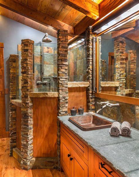 16 Fantastic Rustic Bathroom Designs That Will Take Your