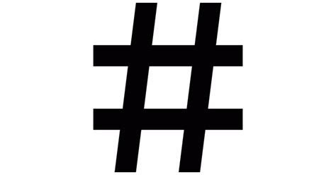 Hashtag symbol - Free social icons