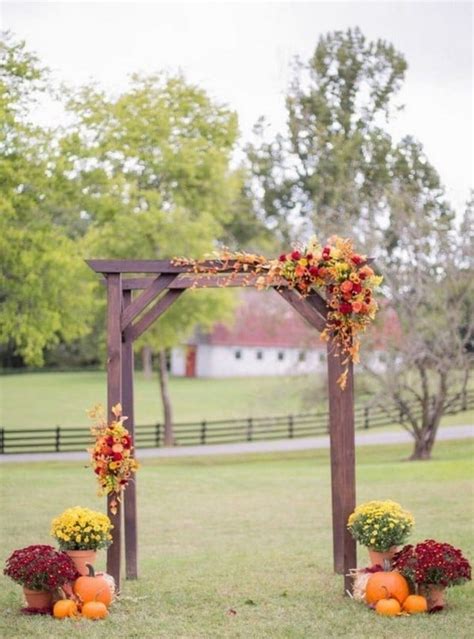 30 Outdoor Fall Wedding Arches And Backdrops Oh The