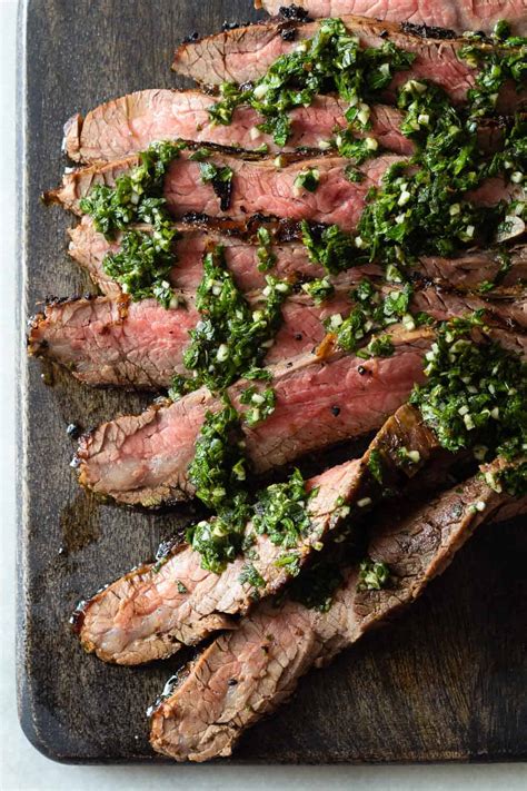 perfect flank steak with argentinian chimichurri green healthy cooking