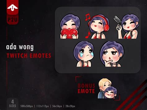 Dead By Daylight Ada Emote Set For Twitchyoutubediscord Etsy