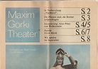 Maxim Gorki Theater, Alfred Hetterle,Renate Sinn, Manfred Möckel ...