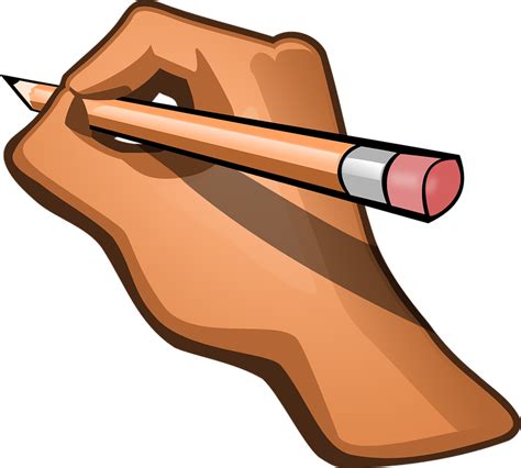 Free Vector Graphic Hand Pencil Pen Edit Eraser Free Image On
