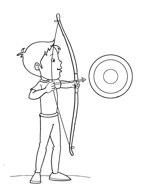 29 Bow And Arrow Coloring Pages Rosalinrory