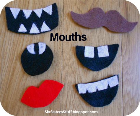 Make Your Own Monster Puppets Printable Pattern Six Sisters Stuff