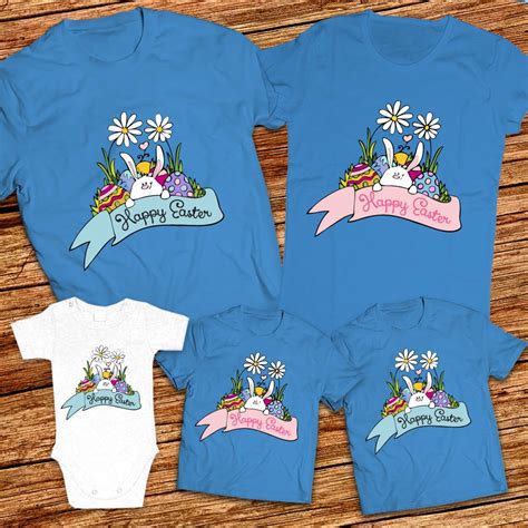 Easter family matching shirt Bunny family shirts Happy easter | Etsy