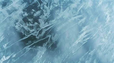 Ice Surface Texture Macro Shot On A Blue Wallpaper Frozen Ice Texture