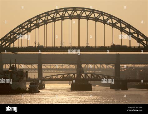 Bridges Over The River Tyne Newcastle Upon Tyne Tyne And Wear England