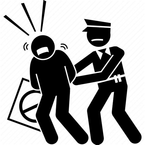 Arrest Catch Police Protest Protester Icon Download On Iconfinder