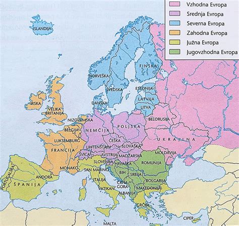Zahodna Evropa Zemljevid Nemčija Zemljevid Evrope Zemljevid Nemčije