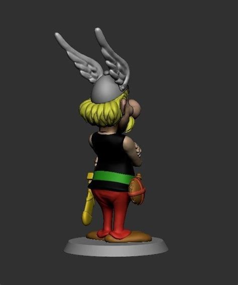 asterix character 3d model 3d printable cgtrader