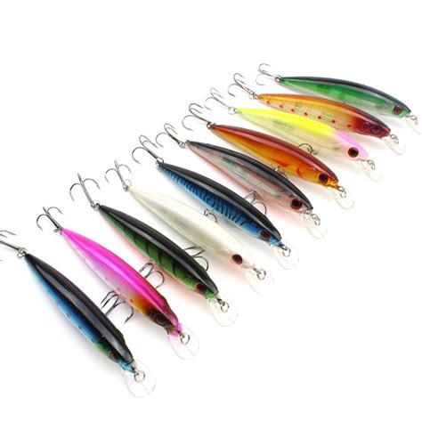 High Quality 10 Pcslot Fishing Lures Fishing Bait Minnow Bass Lure