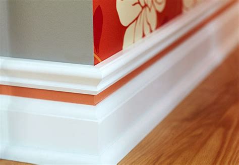 Baseboard With Color Stripgreat Idea To Add Color To Base Boards In