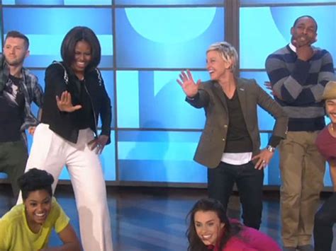Video Michelle Obama S Dance To Uptown Funk On The Ellen Degeneres Show The Independent