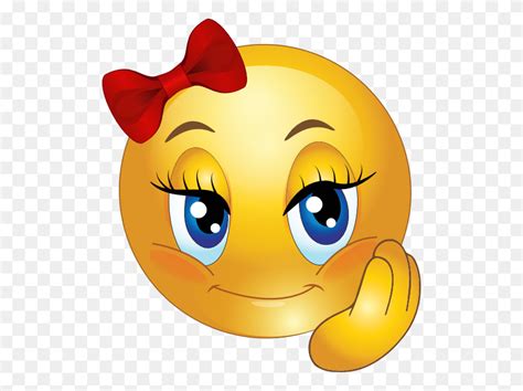 Cute Girl Smiley Faces Cute Lovely Girl Smiley Emoticon Clipart Girl