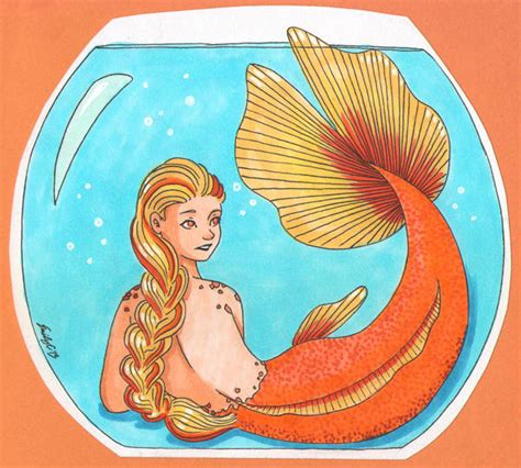 Goldfish Mermaid By Sketchderps On Deviantart