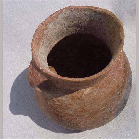 Ancient Burnished Terracotta Vessel From The Holy Land