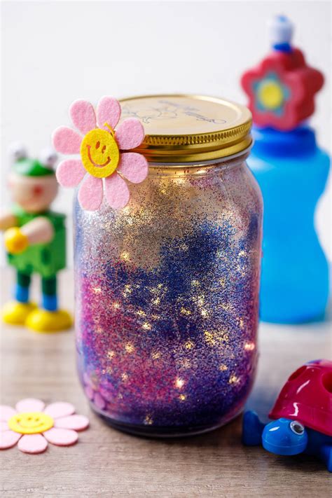 Diy Night Light Glitter Jar For Kids Dodo Burd