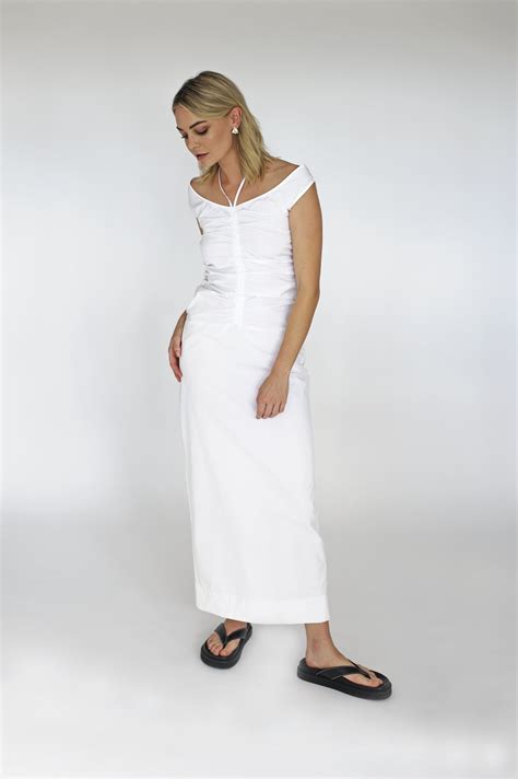 Tranquil Dress White — Idae ∣ Designer Clothes Made In New Zealand