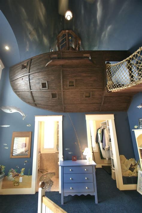 Make bedrooms in your home beautiful with bedroom decorating ideas from hgtv for bedding, bedroom décor, headboards, color schemes. 11 Pirate ship theme bedroom | Interior Design Ideas.