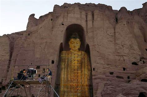 Afghanistan Buddhas Of Bamiyan Resurrected As Laser Projections