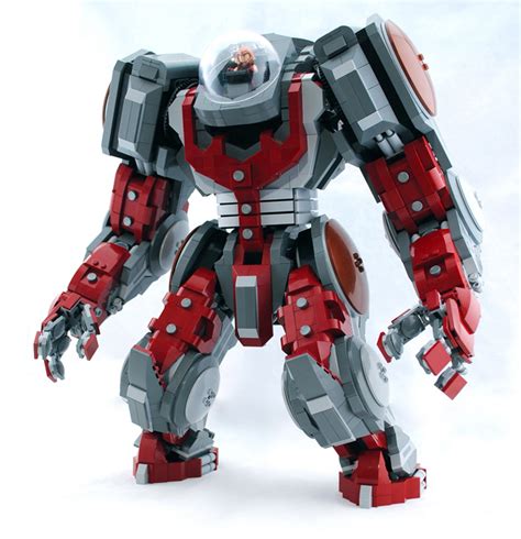 Custom Built Lego Atlas Mech And Marvel Juggernaut Minifigure
