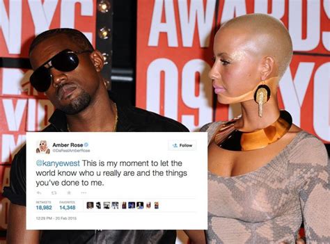 amber rose vs kanye west the full kardashian beef in tweets capital xtra