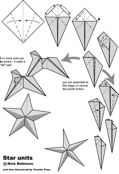 O Que É Meu É Nosso Origami Estrela De Cinco Pontas Five Pointed