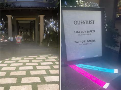 inside kourtney kardashian and travis barker s music tour themed gender reveal party which