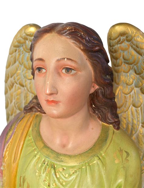 Plaster Angel Statue Pair — Architectural Antiques