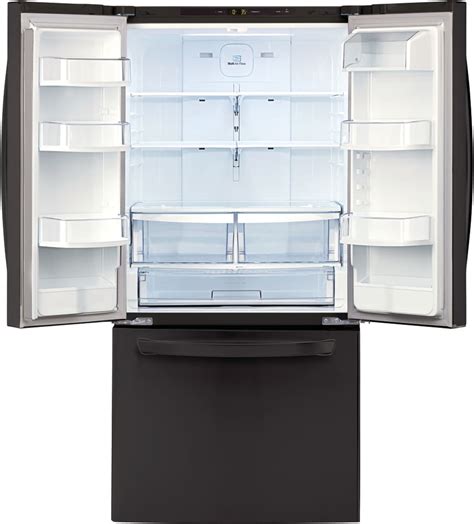 lg lfc24770sb 33 inch french door refrigerator with linear compressor smart cooling® ice maker