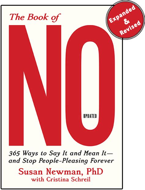 The Book Of No 365 Ways To Say It And Mean It And Stop People Pleasing