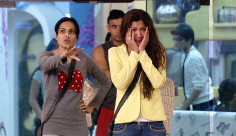 bigg boss 7 day 38 after ugly fight with tanisha kushal jumps out of house entertainment