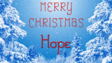 Merry Christmas Hope A Special Message Just For You YouTube