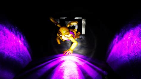 Glitchtrap Is Chasing Me In The Vent System In Fnaf Springlocked At