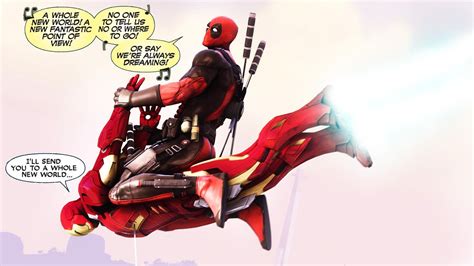 Deadpool And Iron Man Now With Added Fourth Wall Breaks 1920x1080