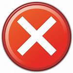 Cancel Deny Website Icon Denied
