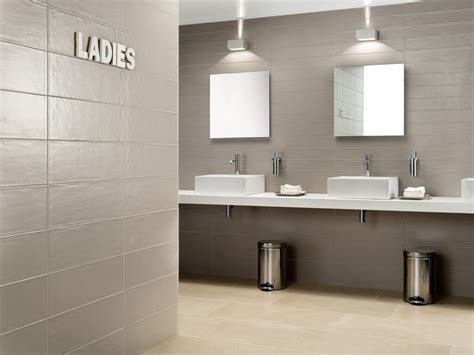 Smooth Wall Tile In 2020 Restroom Design Commercial Bathroom Designs
