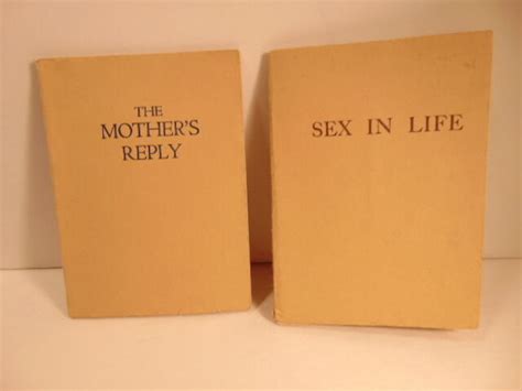 Vintage 1914 And 1916 Booklets On Puberty The Mothers Reply And Sex In Life Ebay
