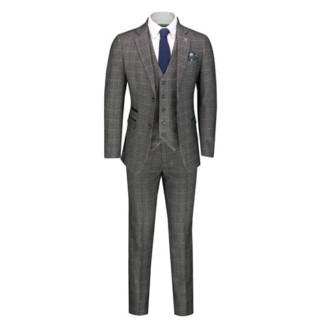 Get the latest styles, brands and selection in men's clothing from men's wearhouse. Mens Herringbone Tweed Check 3 Piece Suit Smart Classic ...