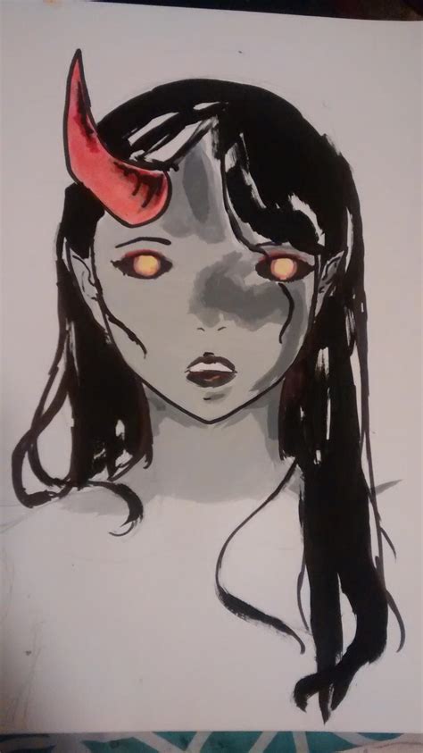 Half Demon Girl By Shishicutey On Deviantart