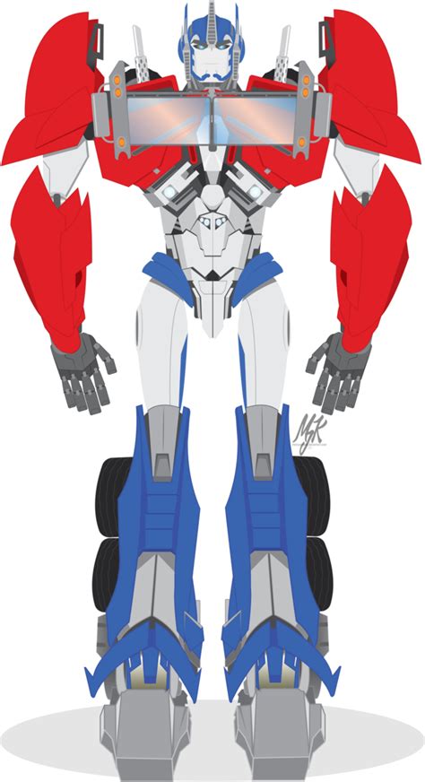 Tfp Optimus Prime Vector Based Full Body By Messyartwok On