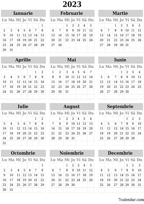 Calendar Numar Saptamani 2023 Get Calendar 2023 Update