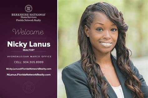 Berkshire Hathaway Homeservices Florida Network Realty Welcomes Nicky Lanus Berkshire Real
