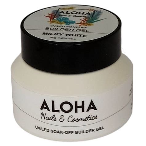 Soak off Builder Gel g Aloha Nails Cosmetics Χρώμα Milky White