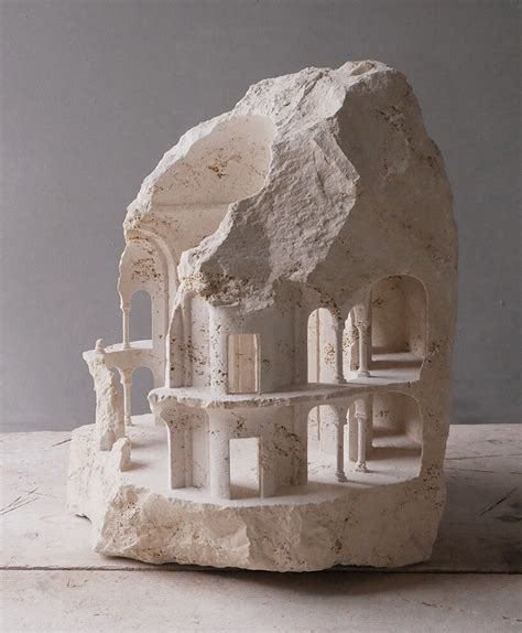 Matthew Simmonds Carves Miniature Architectural Sculptures From Solid