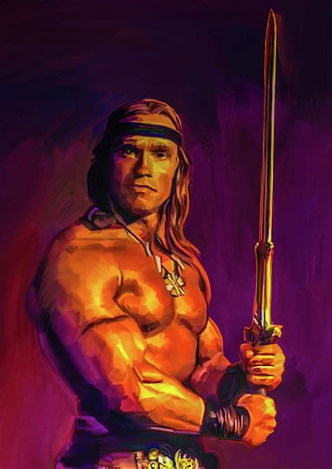 Conan The Barbarian Poster Painting By Stephen Humphries Fine Art America