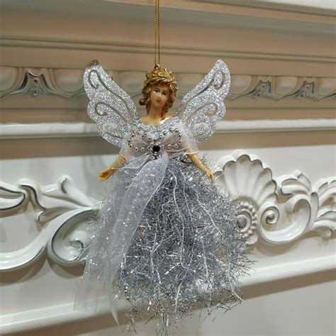 Yiwula Christmas Wing Angel Doll Hanging Xmas Tree Pendants Ornaments