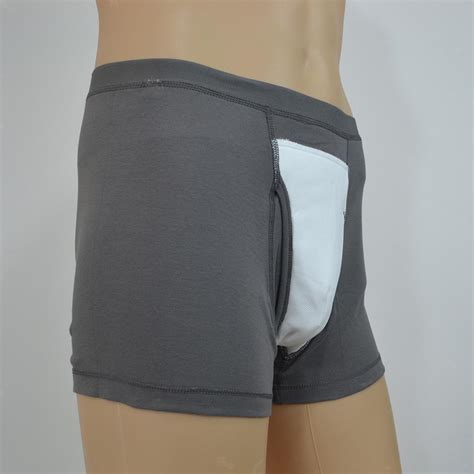 men s washable incontinence open fly underwear patient breathable pant ebay